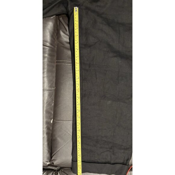 Talbots Pants Womens Size 12 Black 100% Linen Trousers Wide Leg Signature - Picture 7 of 7